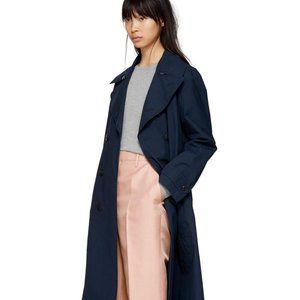 Rag & Bone Navy Trench Coat, Size 0